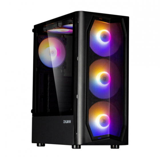 Корпус Miditower Zalman N4 Black (Atx, Window, 6xrgb Fan, Usb2.0 X2, Usb3.0x1, без бп) (арт-6763) Донецк