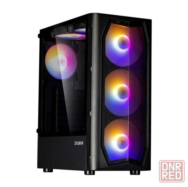 Корпус Miditower Zalman N4 Black (Atx, Window, 6xrgb Fan, Usb2.0 X2, Usb3.0x1, без бп) (арт-6763) Донецк - изображение 1