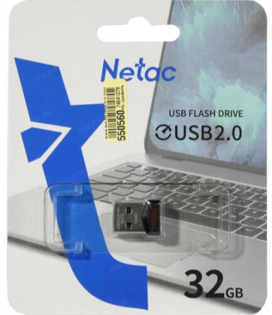 Флешка Netac 32gb Um2 Usb 2.0 (Nt03um2n-032g-20bk) (арт-7507) Макеевка