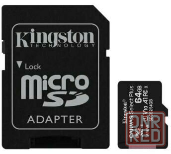 Карта памяти 64gb Kingston Sdcs2/64gb Microsdxc Class 10 Uhs-I, Sd Adapter (арт-9114) Макеевка - изображение 1