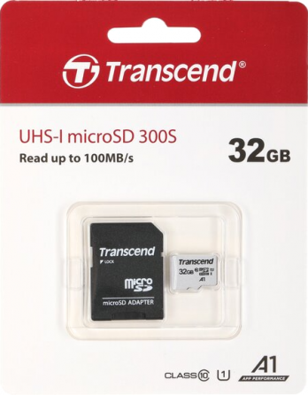 Карта памяти 32gb Transcend Ts32gusd300s-A Microsdhc Class 10 U1 300s + адаптер (арт-4655) Донецк