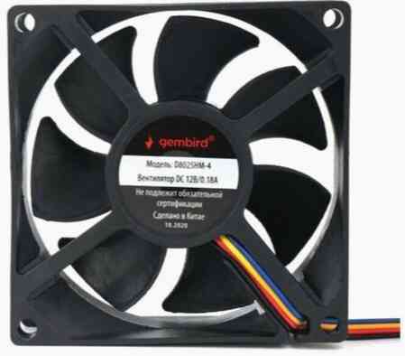 Вентилятор Gembird 80x80x25mm D8025hm-4 (арт-3580) Донецк