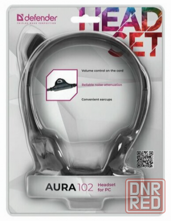 Наушники с микрофоном (гарнитура) Defender Hn-102, проводная, 1,8 м, стерео, с оголовьем, регулятор Макеевка - изображение 3