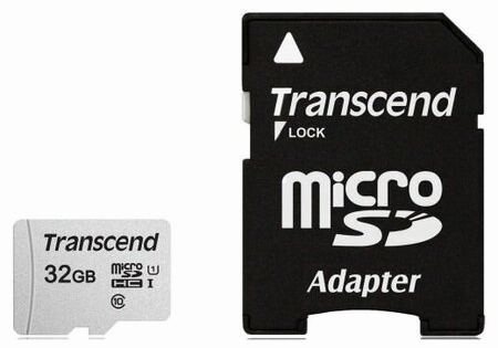 Карта памяти 32gb Transcend Ts32gusd300s-A Microsdhc Class 10 U1 300s + адаптер (арт-3239) Макеевка