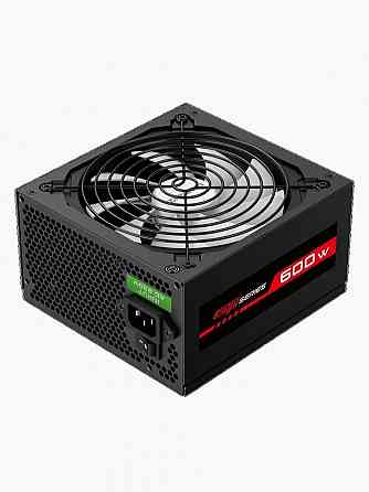 Блок питания Atx Zircon Gti-600 80+ (черный 600w 20+4pin 4+4pin 2*6+2pin 6*Sata 3*Molex вентилятор 1 Донецк