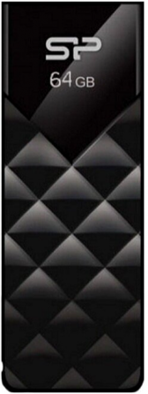 Флеш диск Silicon Power 64 Gb Ultima U03 Sp064gbuf2u03v1k, Usb 2.0, черный (арт-8725) Макеевка