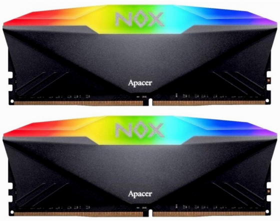 Модуль памяти Apacer Ddr4 3600 16gb Dimm Nox Rgb Black Gaming Memory Ah4u16g36c25ynbaa-2 Non-Ecc, Cl Донецк
