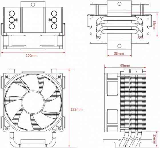 Устройство охлаждения(кулер) Id-Cooling Se-903-Xt Basic, 92мм, Ret (арт-2997) Донецк