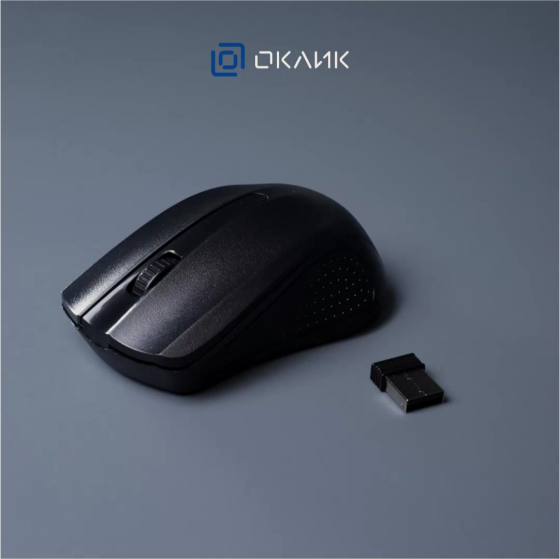 Мышь оклик 485mw черный оптическая (1200dpi) беспроводная Usb (2but) (арт-8567) Донецк