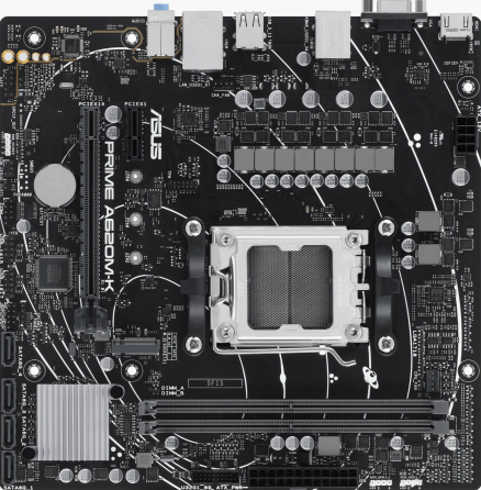 Материнская плата Asus Prime A620m-K, Am5, A620, 2*Ddr5, 4*Sata, 1*M.2, 4*Usb 3.2, 2*Usb 2.0, 2*Pcix Донецк