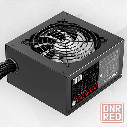 Блок питания 600w черный Atx Zircon Aa-600, 20+4pin 4+4pin 2*6+2pin 5*Sata 3*Molex вентилятор 120мм Донецк - изображение 4