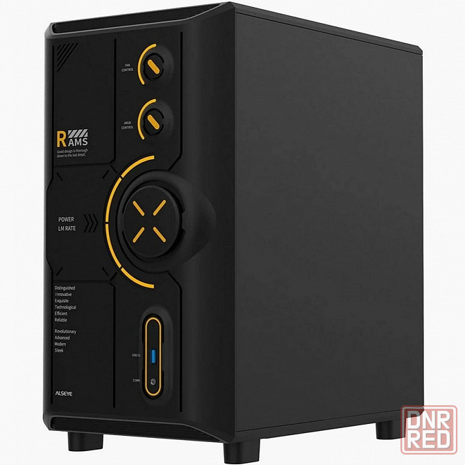 Корпус для пк Alseye Rams 2.0 240-B, черный As.07.0213 (арт-3546) Макеевка - изображение 4