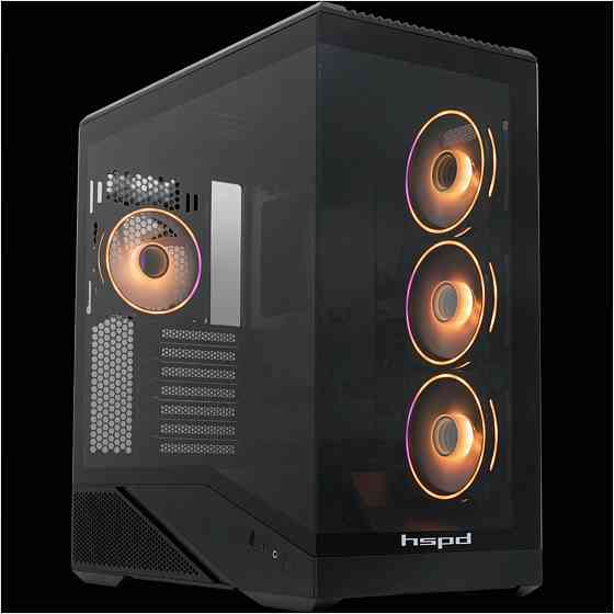 Корпус Hspd F711-Tgbk-Argb Black (арт-9433) Макеевка