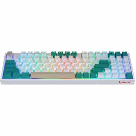 Игровая клавиатура Redragon Veigar Ru, Rgb, Bt+2.4g, бело-голубой, беспроводная (арт-3640) Донецк