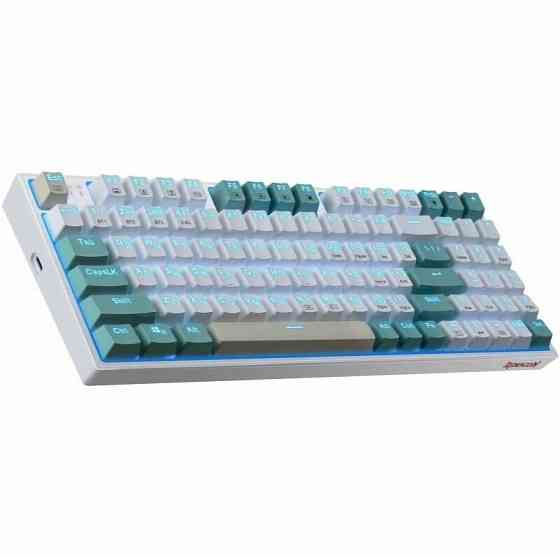 Игровая клавиатура Redragon Veigar Ru, Rgb, Bt+2.4g, бело-голубой, беспроводная (арт-3640) Донецк