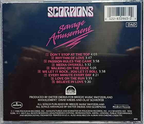 CD диск Scorpions - Savage Amusement - Донецк