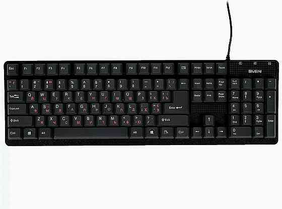 Клавиатура Sven проводная Standard 301, Usb, 104 клавиши, черная (Sv-03100301ub) (арт-3807) Донецк