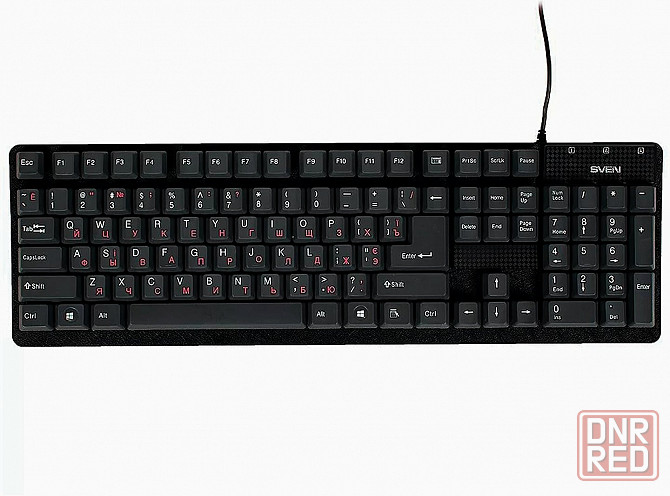Клавиатура Sven проводная Standard 301, Usb, 104 клавиши, черная (Sv-03100301ub) (арт-3807) Донецк - изображение 2