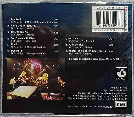 CD диск Scorpions - Blackout - Донецк