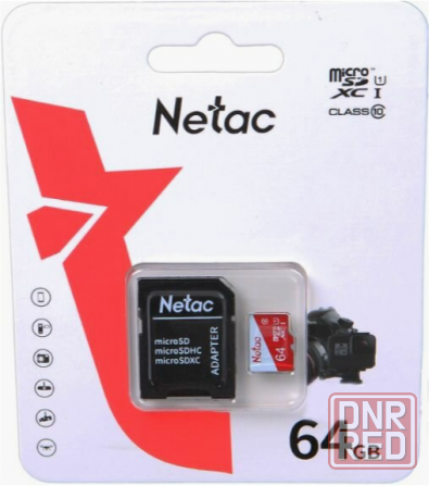 Карта памяти Netac P500 Eco, Microsdxc, 64 гб, Class 10, Uhs-I U1, адаптер на Sd (Nt02p500eco-064g-R Донецк - изображение 4