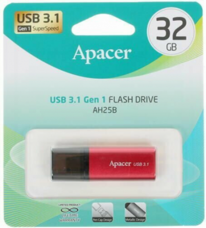 Память Usb Flash 32 гб Apacer Ah25 Ap32gah25br-1 (арт-1695) Донецк