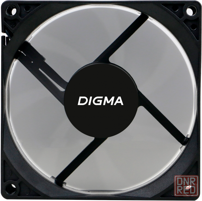 Вентилятор Digma Dfan-90 90х90x25 черный 3-Pin 4-Pin (Molex) Ret (арт-4817) Донецк - изображение 3