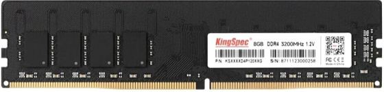 Оперативная память Dimm Ddr4 8gb 3200mhz Kingspec Ks3200d4p13508g Rtl Pc4-25600 Cl18 288-Pin 1.35в D Донецк