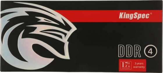 Оперативная память Dimm Ddr4 8gb 3200mhz Kingspec Ks3200d4p13508g Rtl Pc4-25600 Cl18 288-Pin 1.35в D Донецк