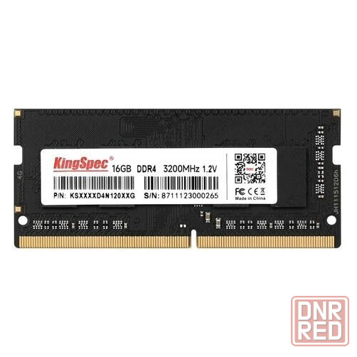 Оперативная память Kingspec Ks3200d4n12016g Ddr4 - 1x 16гб 3200мгц, для ноутбуков (So-Dimm), Ret (ар Донецк - изображение 2