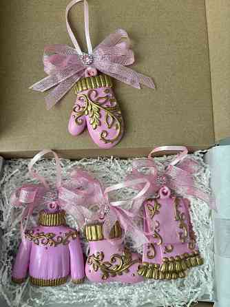 Набор елочных игрушек из гипса Донецк