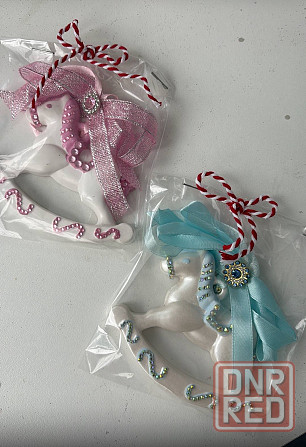 Елочные игрушки из гипса лошадка Донецк - изображение 1