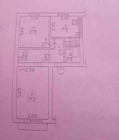 Продаю 2-х комнатную квартиру в Пролетарском районе, ул. Раздольная Донецк
