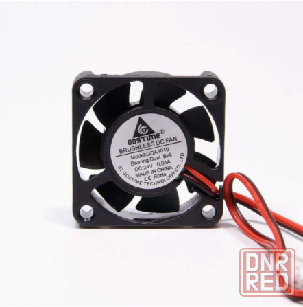 Вентилятор (кулер) Brushless Gda4010 40x40x10 C напряжением питания 12 вольт для 3d принтеров, компь Донецк - изображение 1