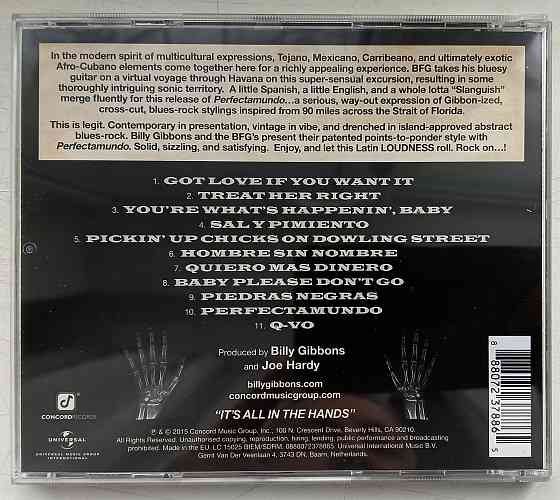 Billy Gibbons (ZZ Top) (2015) Perfectamundo - CD, фирменный (EU) Макеевка
