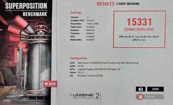 Видеокарта RX 5700 Донецк