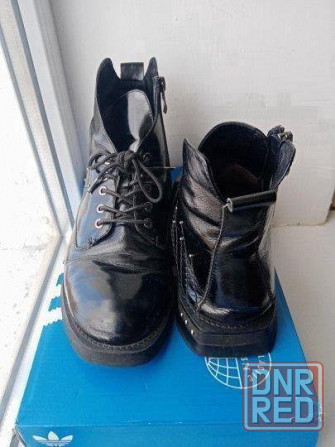 Ботинки женские 38 р. кожаные лакированные Донецк - изображение 2