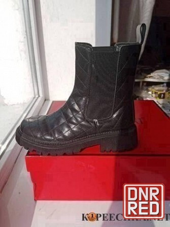 Полусапоги 36(23) р. кожаные на девочек Донецк - изображение 1