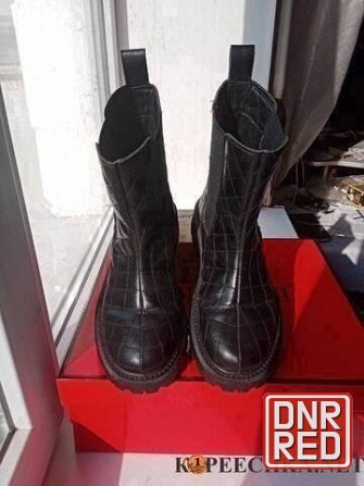 Полусапоги 36(23) р. кожаные на девочек Донецк - изображение 4