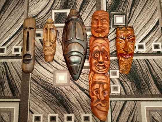 Маски из дерева и гипса Донецк