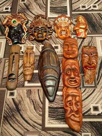 Маски из дерева и гипса Донецк