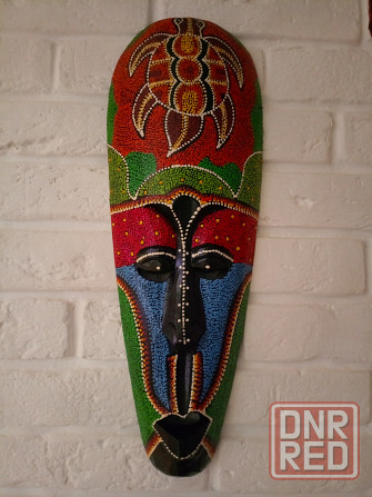 Маска "Абориген" из дерева Албезия Донецк - изображение 1