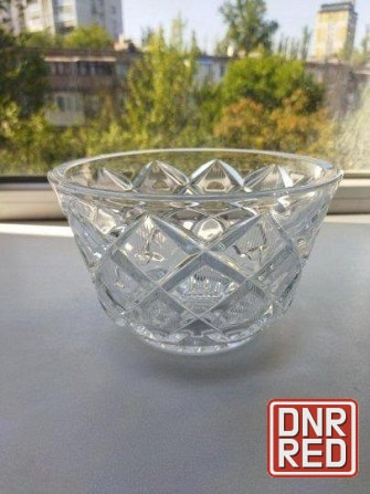 Большая хрустальная салатница ссср Донецк - изображение 1