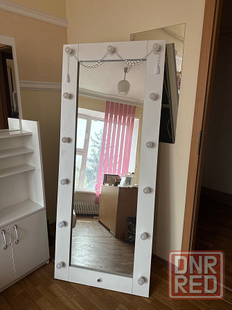 Зеркало в полный рост с софитной подсветкой. Донецк - изображение 1