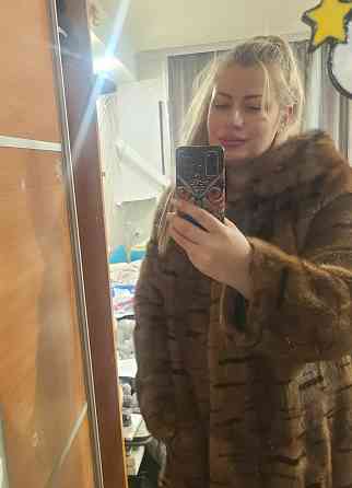 Шуба норковая с капюшоном тигр Донецк