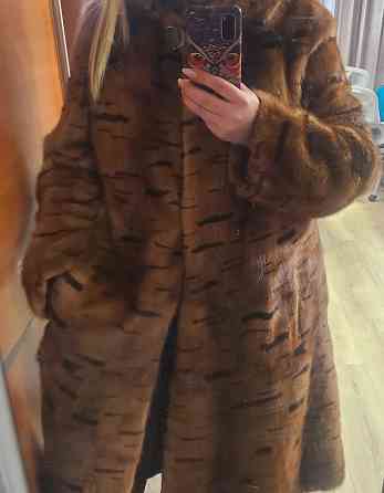 Шуба норковая с капюшоном тигр Донецк