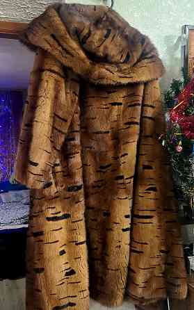 Шуба норковая с капюшоном тигр Донецк