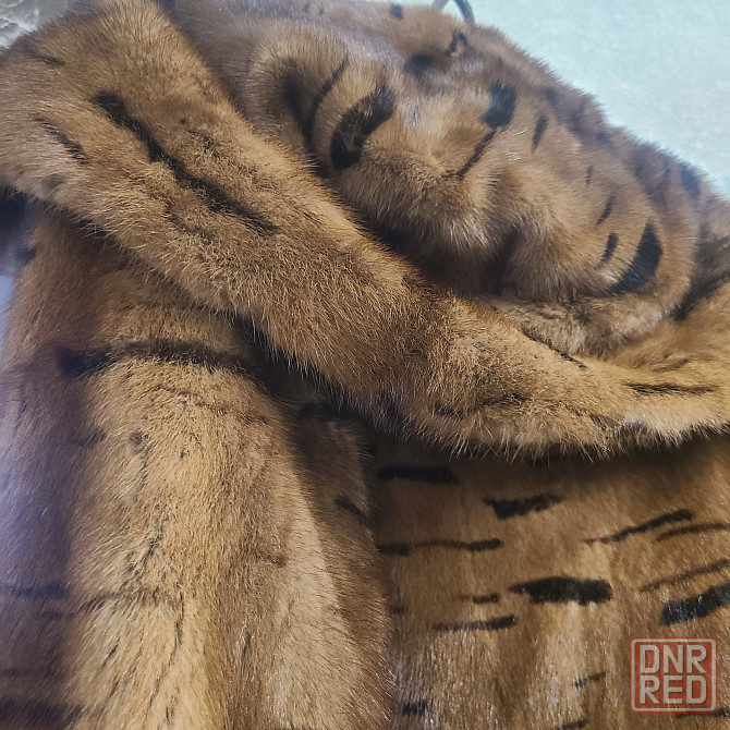 Шуба норковая с капюшоном тигр Донецк - изображение 5