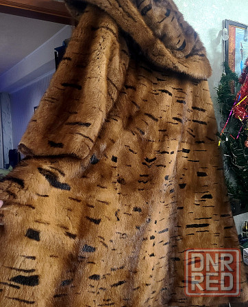 Шуба норковая с капюшоном тигр Донецк - изображение 7