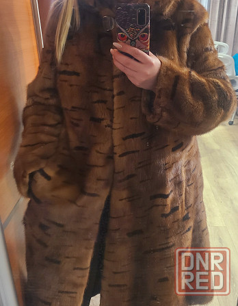 Шуба норковая с капюшоном тигр Донецк - изображение 4