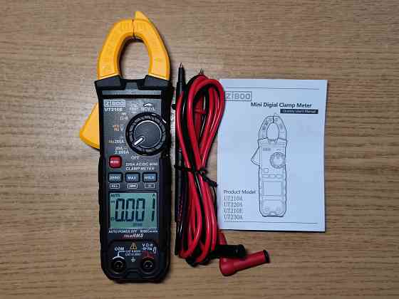 Токовые клещи-мультиметр-тестер ZIBOO UT210E,постоянный/переменный ток,малые токи Донецк